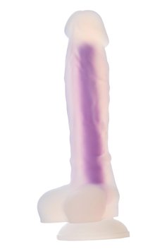 Neonowe dildo DreamToys Radiant, 19 cm (niebieski) 15437 zdjęcie