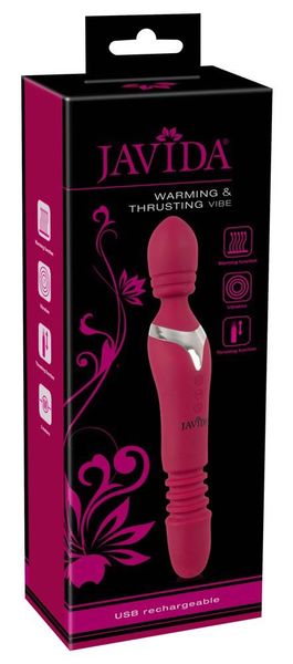 Wibrator Javida Warming & Thrusting Vibe, 27 cm (różowy) 9567 zdjęcie