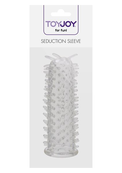 Nasadka na penisa Toy Joy Seduction Sleeve Clear, 11 cm (przezroczysty) 4434 zdjęcie