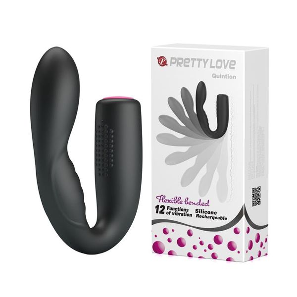 Wibrator Pretty Love Quintion, 14 cm (czarny) 11640 zdjęcie