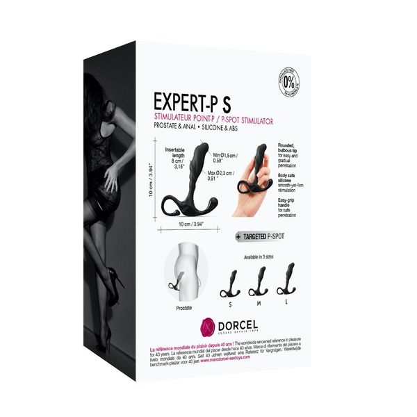 Stymulator prostaty Dorcel Expert P S, 10 cm (czarny) 12882 zdjęcie