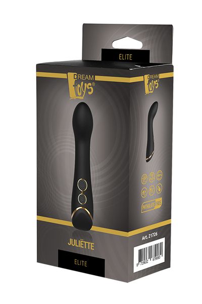 Вибратор для точки G DreamToys Juliete Elite, 15 см (черный) 9316 фото