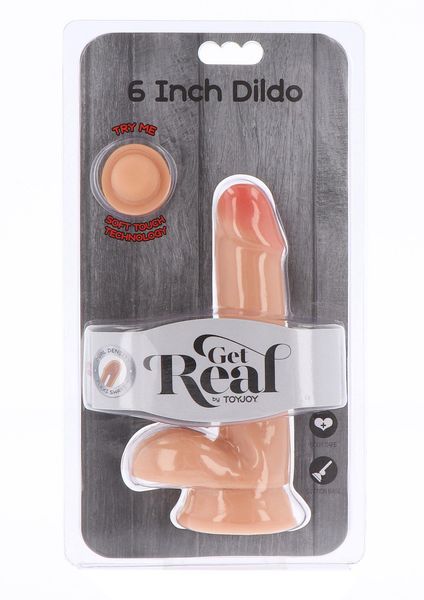 Realistyczne dildo ToyJoy Get Real Dual Density, 17 cm (w kolorze cielistym) 7901 zdjęcie