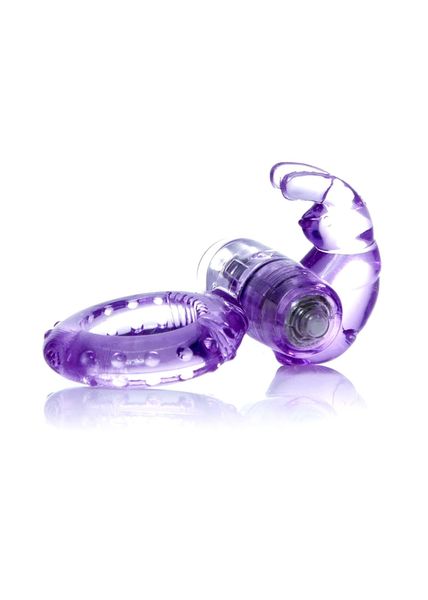 Pierścień erekcyjny Boss Series Rabbit Vibro Cock Ring, 7,5 cm (fioletowy) 10134 zdjęcie