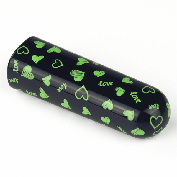 Wibrator łechtaczkowy LoveToy Heart Massager Glow In The Dark, 8,5 cm (czarny) 16203 zdjęcie