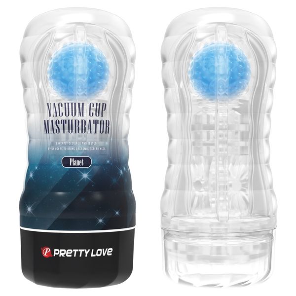 Мастурбатор Pretty Love Vacuum Cup Masturbator Stellar, 18 см (голубой) 23570 фото