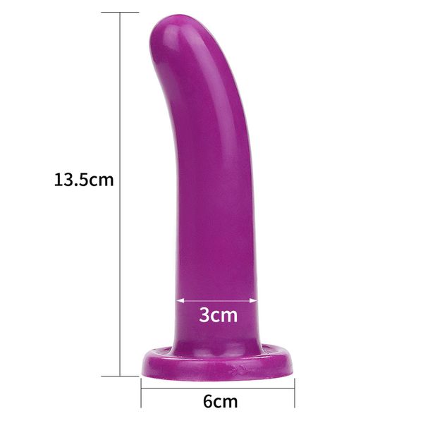 Dildo LoveToy Silicone Holy Dong, 14,5 cm (fioletowy) 14609 zdjęcie