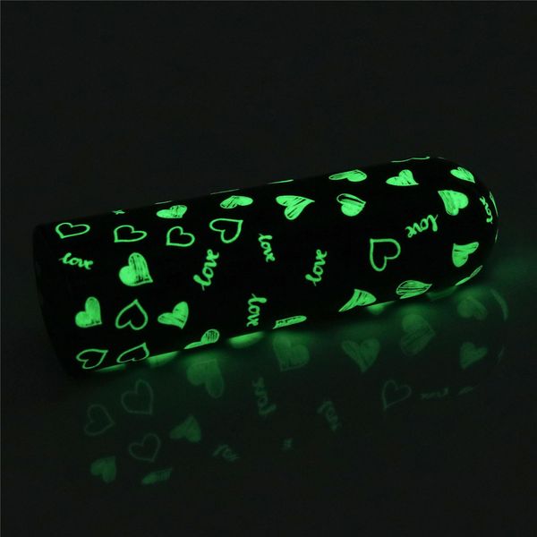 Вібратор для клітора LoveToy Heart Massager Glow In The Dark, 8,5 см (чорний) 16203 фото