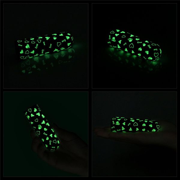 Вібратор для клітора LoveToy Heart Massager Glow In The Dark, 8,5 см (чорний) 16203 фото