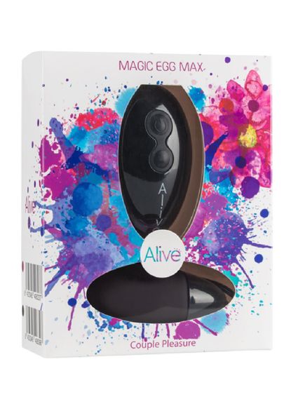 Wibrujące jajko Alive Magic Egg Max Couple Pleasure, 8.3 cm (czarny) 4623 zdjęcie