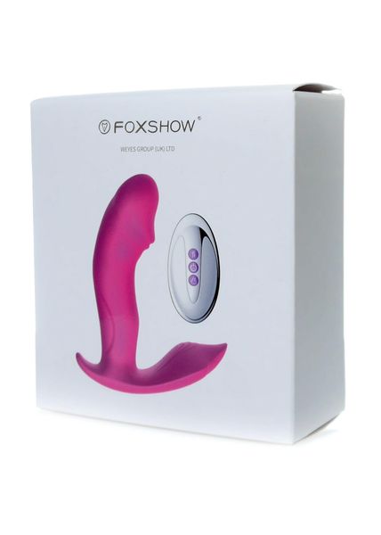 Вібратор у трусики Foxshow Silicone Panty, 12 см (рожевий) 8036 фото