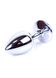 Metalowy korek analny z kryształem Boss Jewellery Silver Plug, 7 cm (różowy) 7956 zdjęcie 2