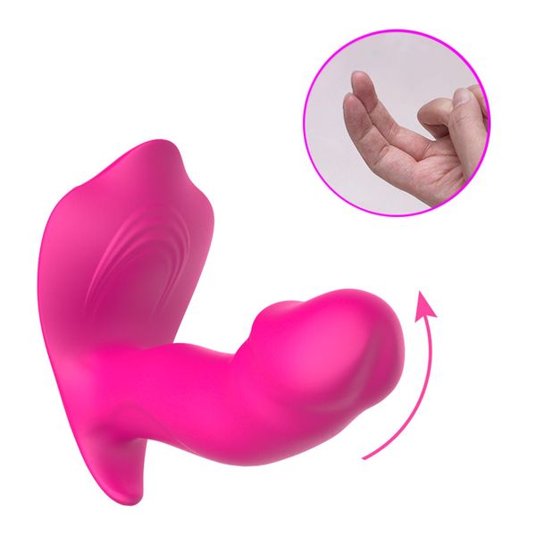 Wibrator do majtek Foxshow Silicone Panty, 12 cm (różowy) 8036 zdjęcie