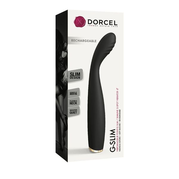 Вибратор для точки G Marc Dorcel G-SLIM, 19,1 см (черный) 12886 фото