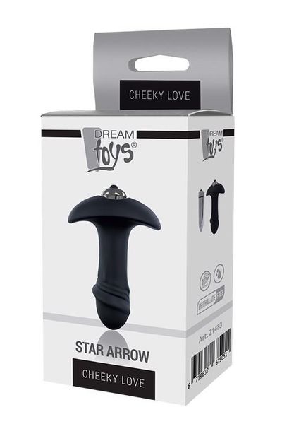 Korek analny Cheeky Love Star Arrow, 9 cm (czarny) 7263 zdjęcie