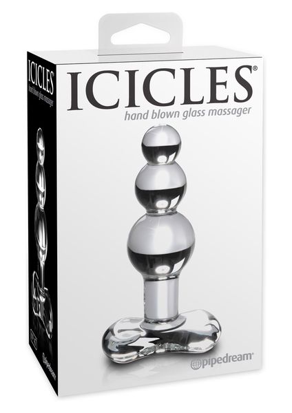 Korek analny Pipedream Icicles No 47 Clear, 9,5 cm (przezroczysty) 4211 zdjęcie