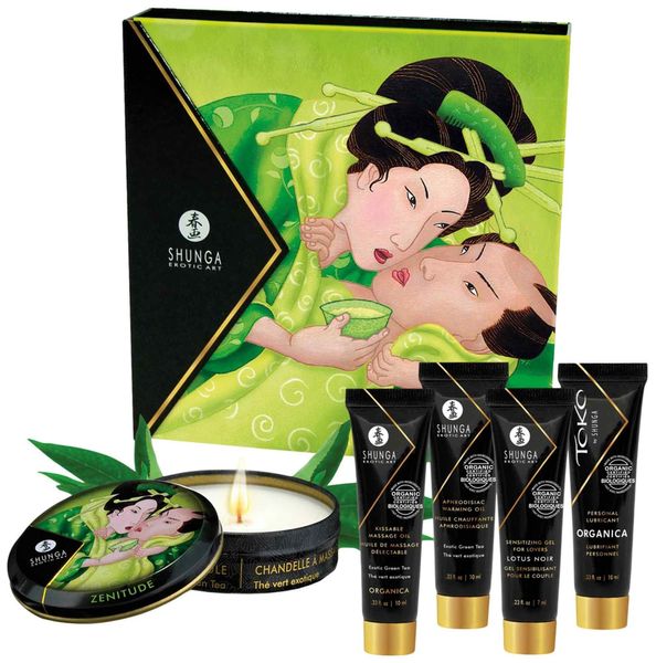 Zestaw kosmetyków intymnych Shunga Geishas Secret Kit Green Tea 15183 zdjęcie