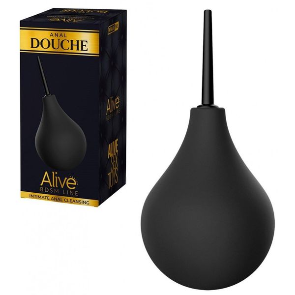 Анальный душ Alive Anal Douche, M (черный) 13086 фото