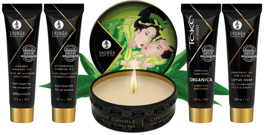 Набір інтимної косметики Shunga Geisha Secrets Organica Exotic Green Tea 15183 фото