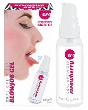 Lubrykant na bazie wody Hot Oral Optimizer Blowjob Gel truskawka, 50 ml 17642 zdjęcie