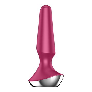 Анальная пробка, Satisfyer Plug-ilicious 2, 14 см (малиновый) 11492 фото