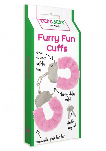 Наручники Furry Fun Cuffs, 28 см (рожевий) 4362 фото