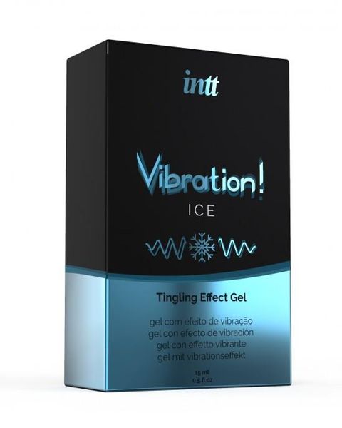 Рідкий вібратор Intt Vibration Ice м&apos;ята, 15 мл 8475 фото