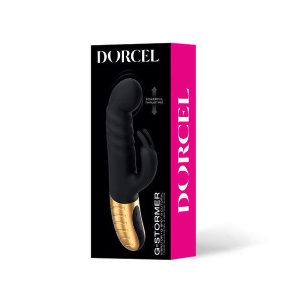 Вібратор кролик Dorcel G-Stormer, 23.5х3.9 см (чорний) 15060 фото