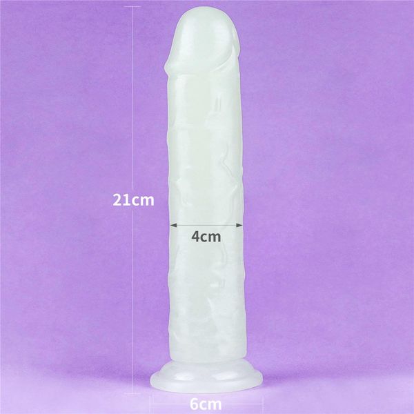 Neonowe dildo Lumino Play Dildo, 21 cm (niebieski) 14676 zdjęcie