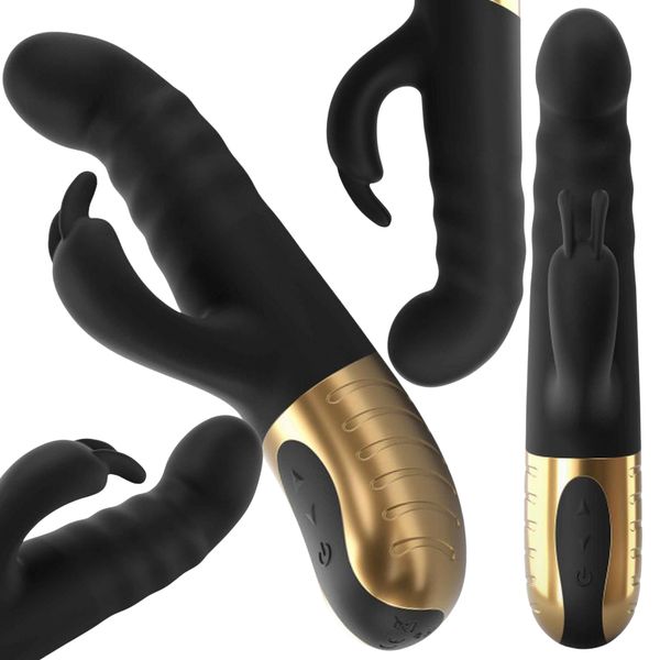 Вібратор кролик Dorcel G-Stormer, 23.5х3.9 см (чорний) 15060 фото