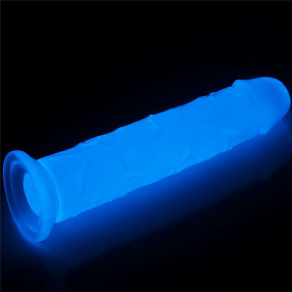 Neonowe dildo Lumino Play Dildo, 21 cm (niebieski) 14676 zdjęcie