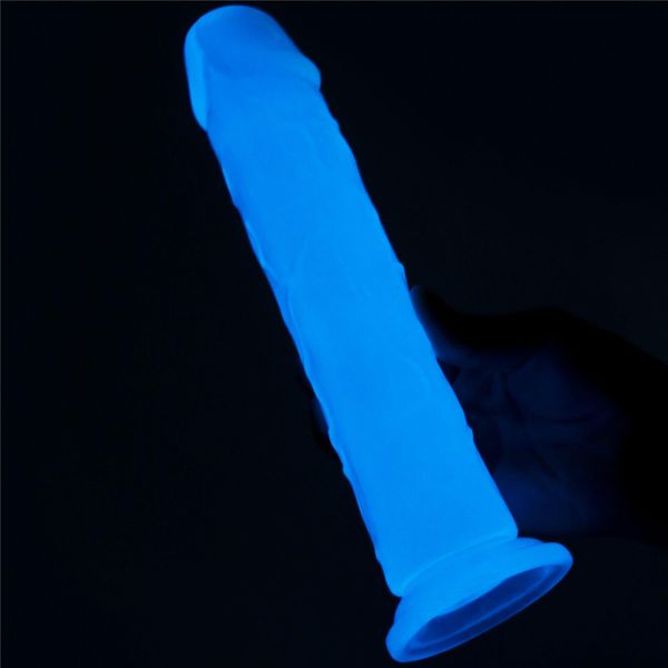 Neonowe dildo Lumino Play Dildo, 21 cm (niebieski) 14676 zdjęcie