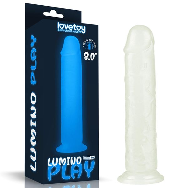 Neonowe dildo Lumino Play Dildo, 21 cm (niebieski) 14676 zdjęcie