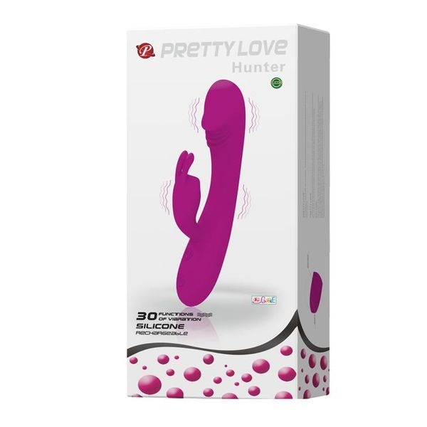 Wibrator królik Pretty Love Hunter, 17 cm (różowy) 7659 zdjęcie