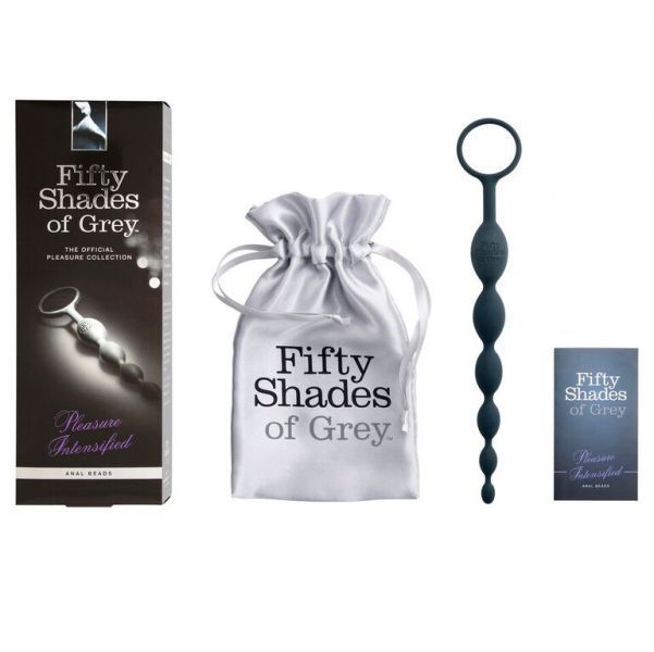 Analny łańcuch Fifty Shades of Grey Silicone Anal Beads, 25,4 см (czarny) 20121 zdjęcie