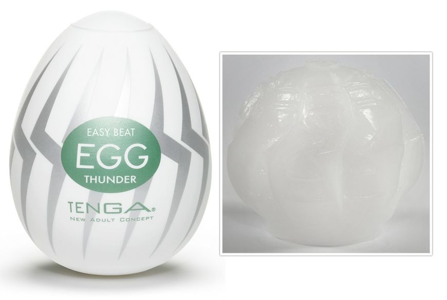 Мастурбатор Tenga Egg Thunder, 5 см (зеленый) 9467 фото