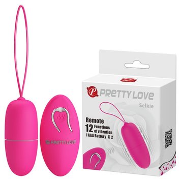 Віброяйце Pretty Love Selkie Wireless Egg, 6,9х3 см (рожевий) 11632 фото