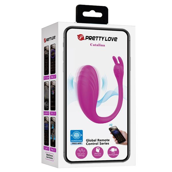 Wibrujące jajko Pretty Love Catalina, 10 cm (fioletowy) 22219 zdjęcie