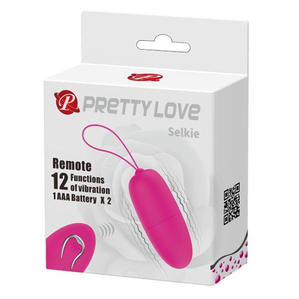 Віброяйце Pretty Love Selkie Wireless Egg, 6,9х3 см (рожевий) 11632 фото