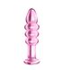 Анальная пробка LoveToy Glass Romance 5.5 ", 14 см (розовый) 14411 фото 1