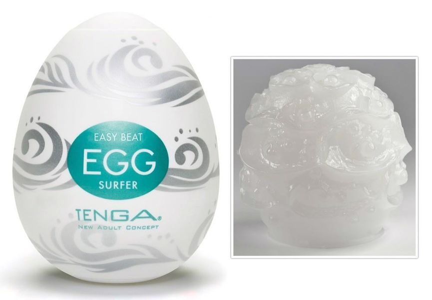 Мастурбатор Tenga Egg Surfer, 7 см (бирюзовый) 9469 фото