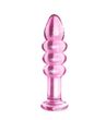 Анальная пробка LoveToy Glass Romance 5.5 ", 14 см (розовый) 14411 фото