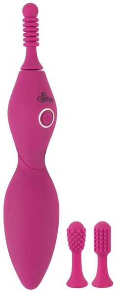 Wibrator łechtaczkowy Sweet Smile Spot Vibrator With 3 Tips, 17,9 cm (różowy) 10904 zdjęcie