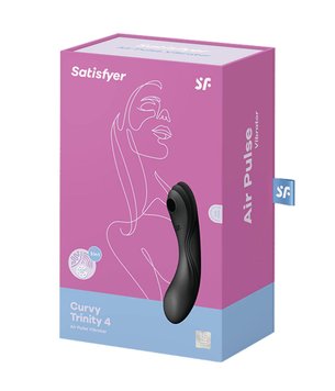 Wibrator próżniowy Satisfyer Curvy Trinity 4, 17 cm (czarny) 12926 zdjęcie