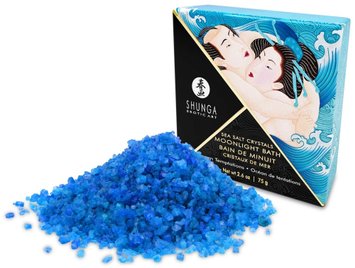 Сіль для ванни Shunga Moonlight Bath Ocean Breeze, 75 г (синій) 15166 фото