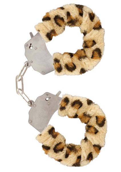 Наручники Furry Fun Cuffs, 28 см (леопардовий) 4366 фото