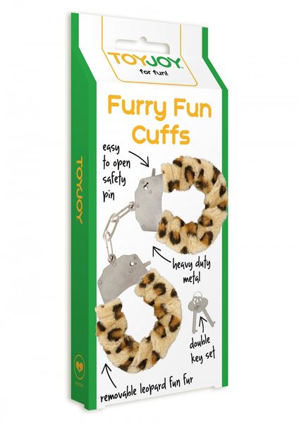 Kajdanki Furry Fun Cuffs, 28 cm (lampart) 4366 zdjęcie