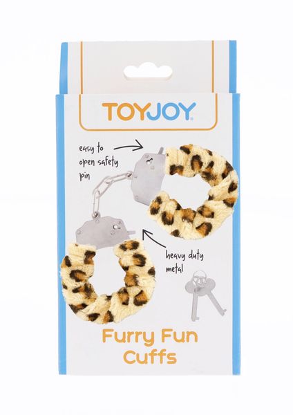 Наручники Furry Fun Cuffs, 28 см (леопардовий) 4366 фото