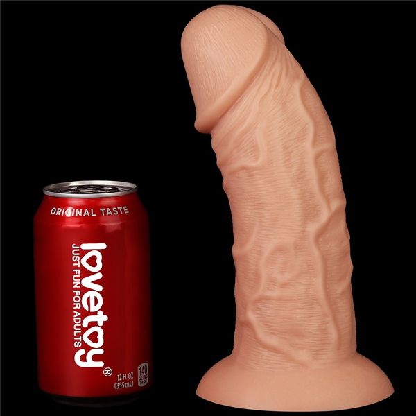 Realistyczne dildo na przyssawce LoveToy Realistic, 24 cm (w kolorze cielistym) 22106 zdjęcie