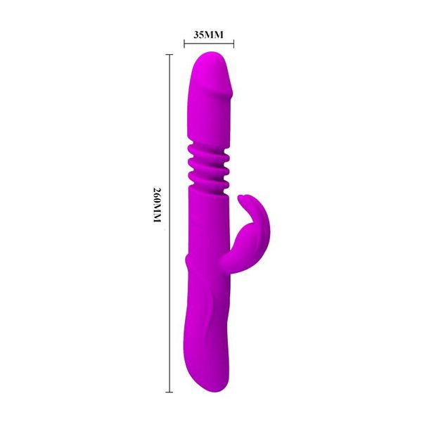 Wibrator Pretty Love Ward Vibrator, 26 cm (fioletowy) 7682 zdjęcie